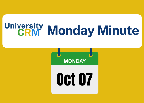 The University CRM Applications System is now live.